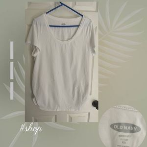 Old Navy XXL scoop neck white maternity tee